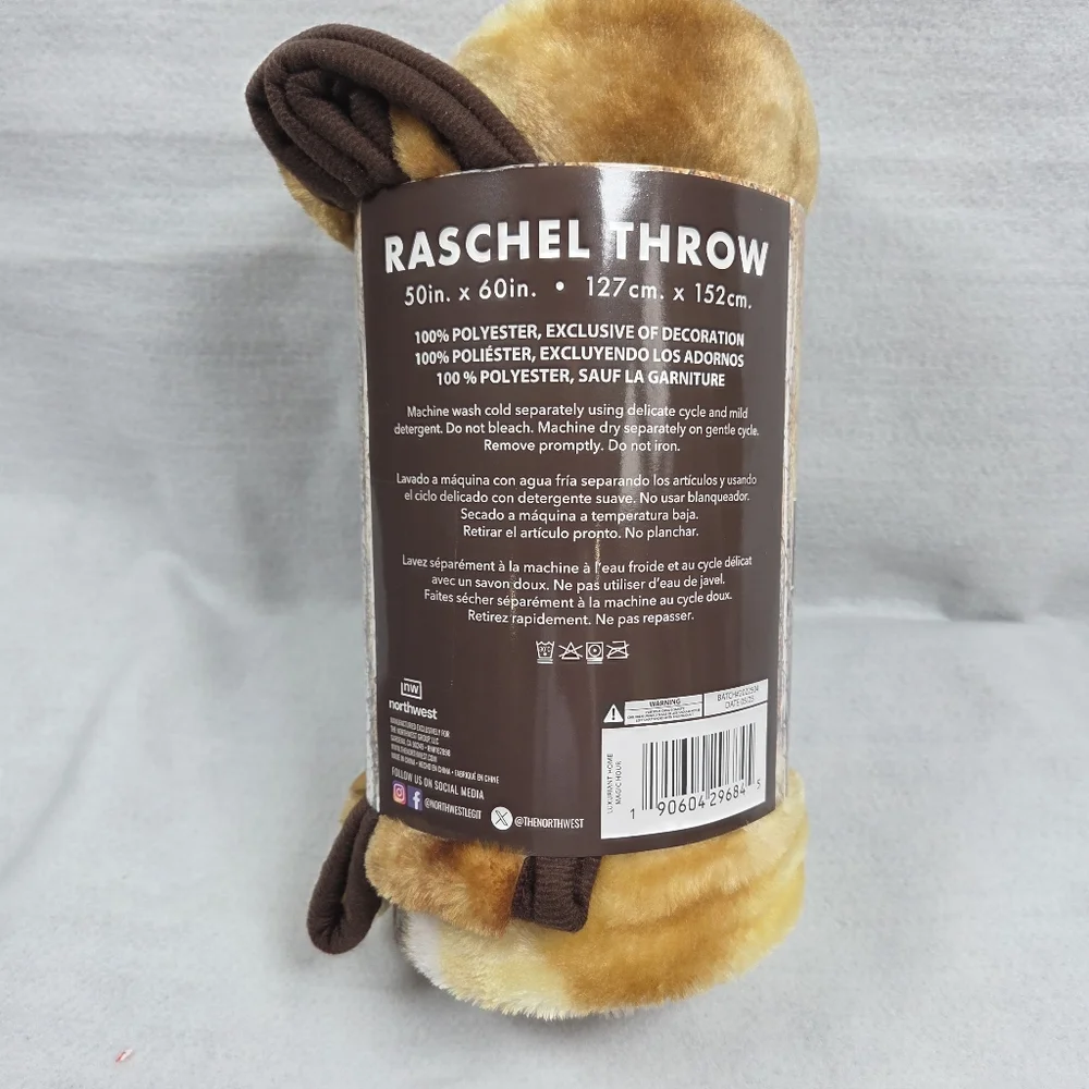 WILD HERITAGE RASCHEL THROW  LAB BLANKET 50”x60” Super Soft